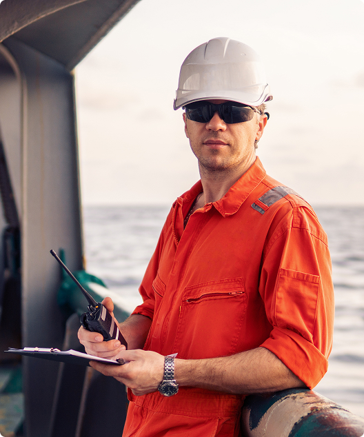 Trabajador barco